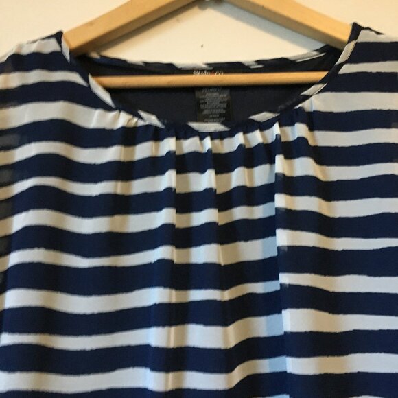 Happy Sailor Striped Nightingale Sleeve Shirt - Picture 3 of 12